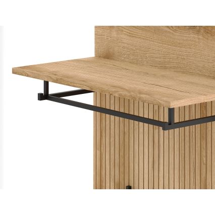 Ścianka do przedpokoju KLEO brąz/grafit