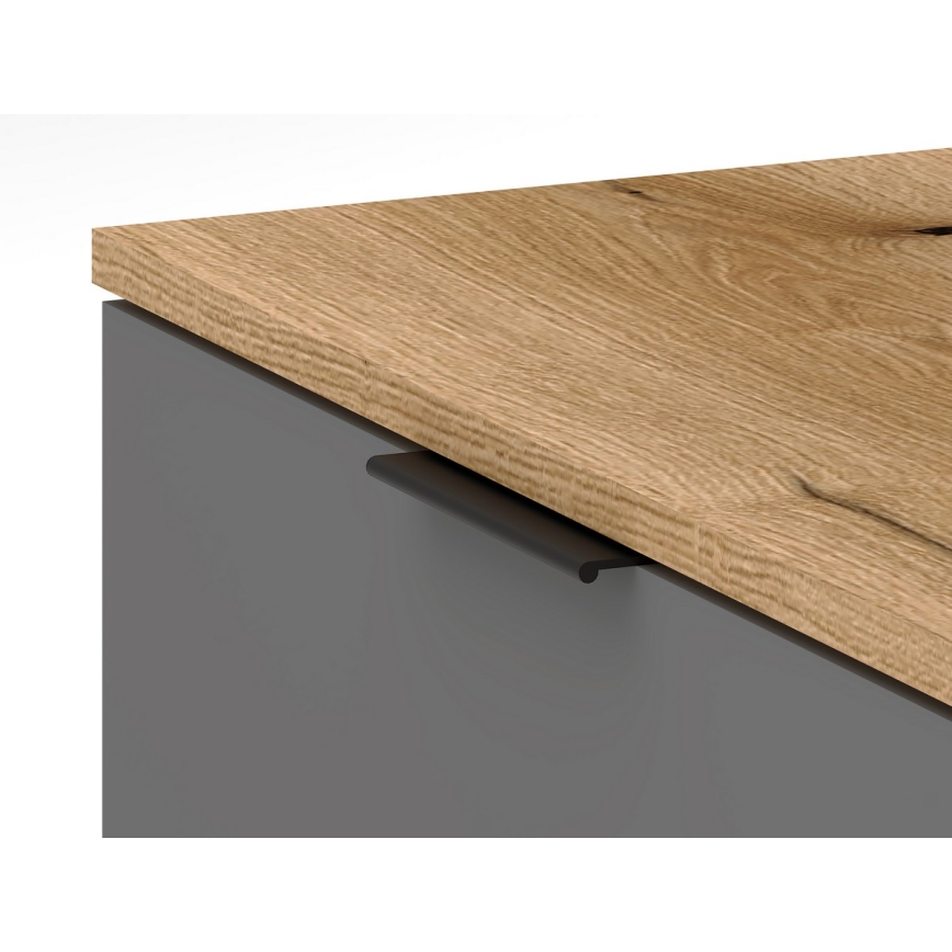 Ścianka do przedpokoju KLEO brąz/grafit