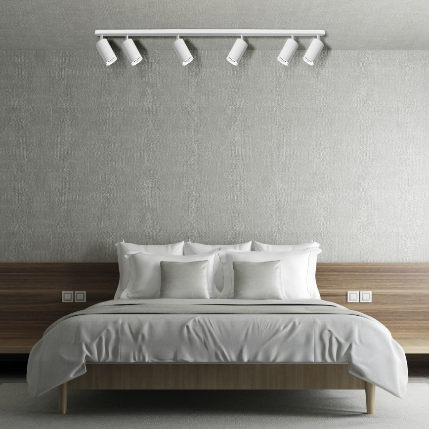Ściemniacz LED RGBW punktowe oświetlenie łazienkowe TURYN 6xGU10/6,5W/230V 2700-6500K Wi-Fi IP44 białe