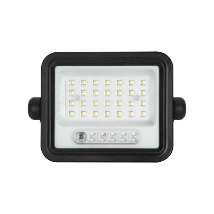 Solarny reflektor LED ściemnialny LED/50W/3,2V 2000-8000K IP65 3800 mAh czarny + pilot zdalnego sterowania