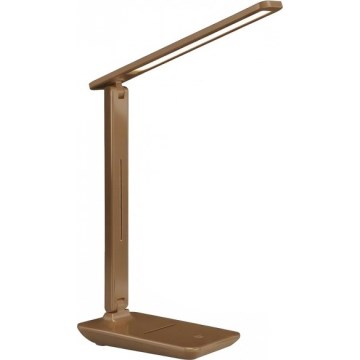 Ściemnialna lampa biurkowa LED NOBLITE N LED/7W/230V 3000/4000/6500K brązowa