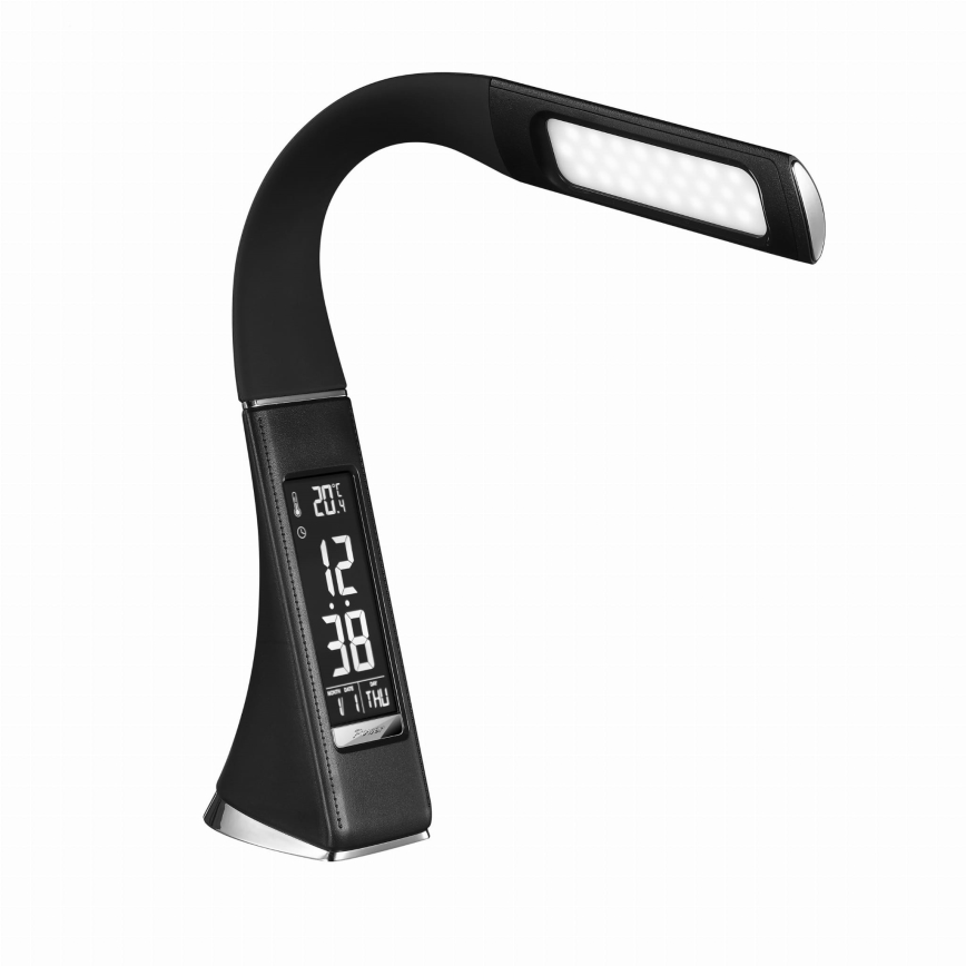 Dotykowa ściemniana lampa biurkowa LED z wyświetlaczem LED/10W/5V czarna