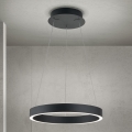 ściemnialna lampa LED wisząca na lince KOLK LED/40W/230V 2700/3000/4000K śr. 40 cm czarna