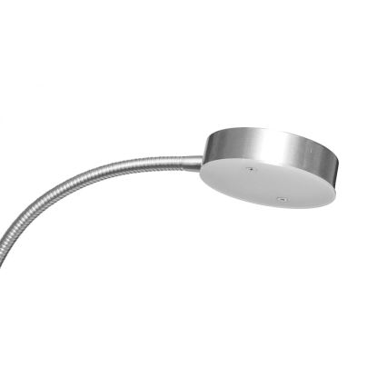 LED ściemnialna lampa podłogowa NORA LED/25W/230V 2200/3000/4000K + LED/5W 3000K matowy chrom + zdalne sterowanie