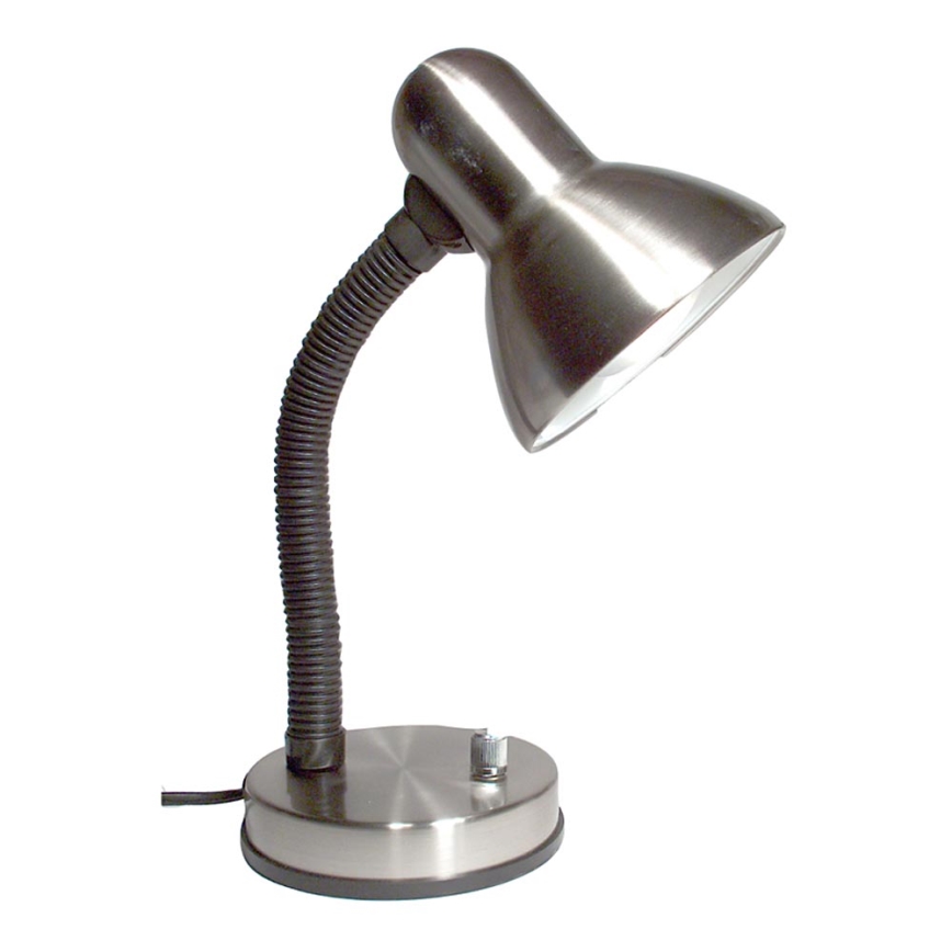 Ściemnialna lampa stołowa KADET – S 1xE27/40W matowy chrom