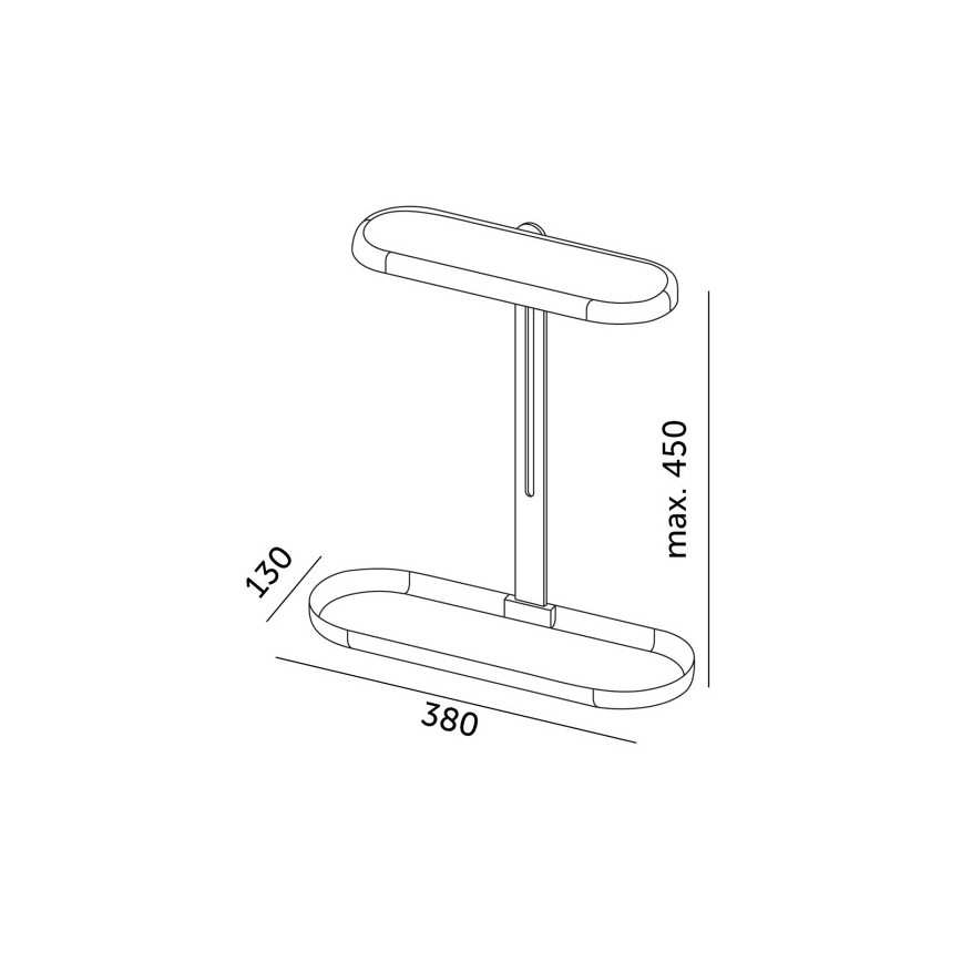 LED ściemnialna lampka biurkowa do uprawy roślin VERDI LED/12W/230V 4500K CRI 95 biały