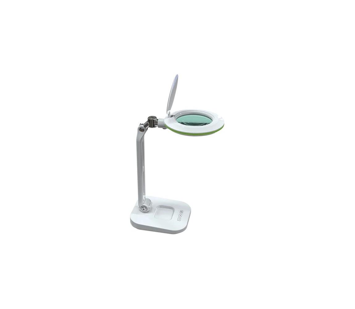 Ściemnialna lampa stołowa z lupą LED/7W/230V 6500K biała