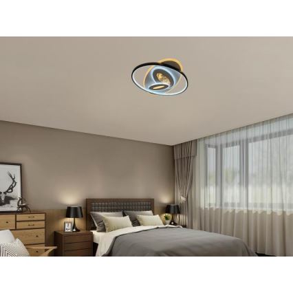 Ściemnialna lampa sufitowa LED/105W/230V 3000-6500K + zdalne sterowanie
