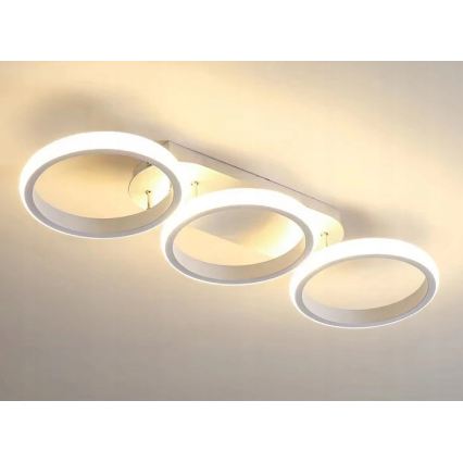 Ściemnialna oprawa sufitowa LED/30W/230V 3000-6500K biała Wi-Fi Tuya + pilot zdalnego sterowania