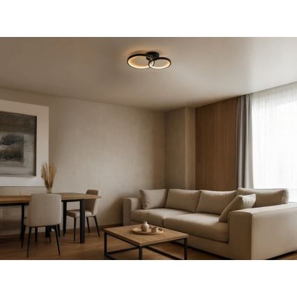 Ściemnialna lampa sufitowa LED/35W/230V 3000-6500K + pilot zdalnego sterowania