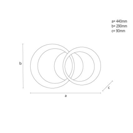 Ściemnialna lampa sufitowa LED/35W/230V 3000-6500K + pilot zdalnego sterowania