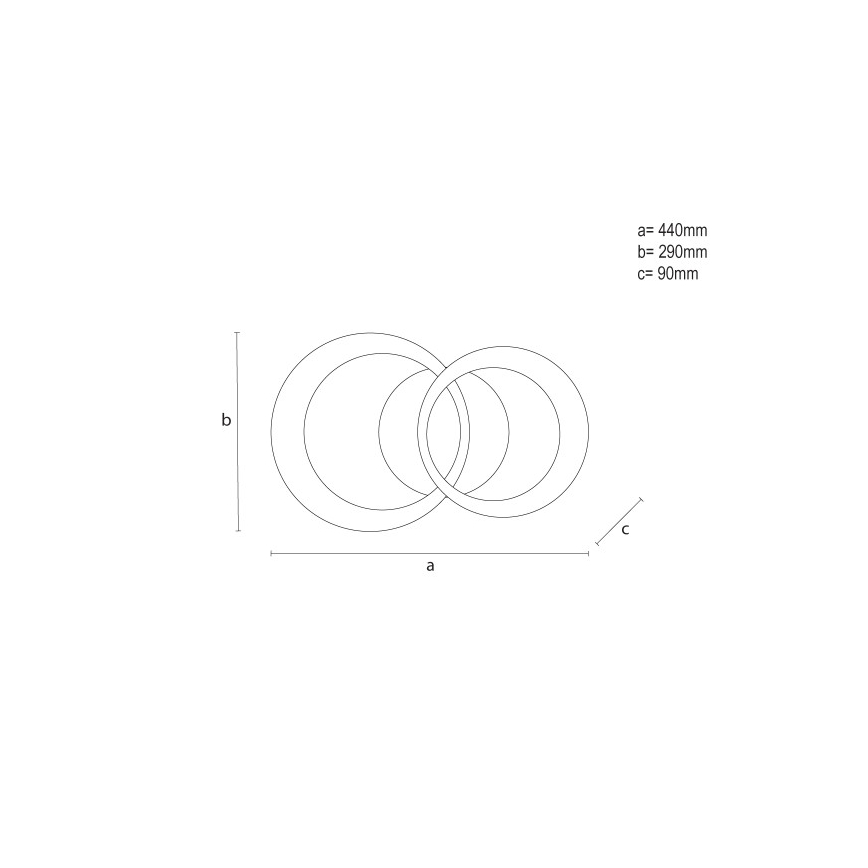 Ściemnialna lampa sufitowa LED/35W/230V 3000-6500K + pilot zdalnego sterowania