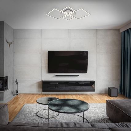 Ściemnialna lampa sufitowa LED/42W/230V 3000K matowy chrom