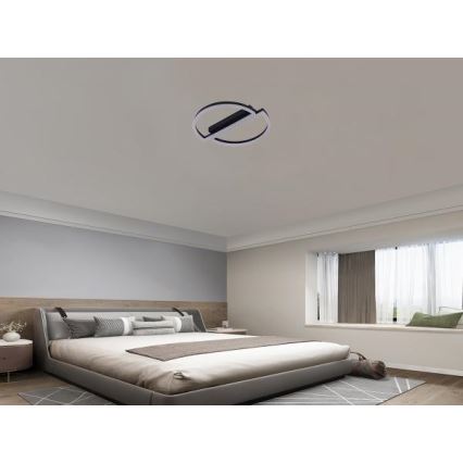 Ściemnialna lampa sufitowa LED/55W/230V 3000-6500K + pilot zdalnego sterowania