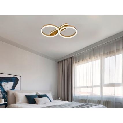 Ściemnialna lampa sufitowa LED/60W/230V 3000-6500K + pilot zdalnego sterowania