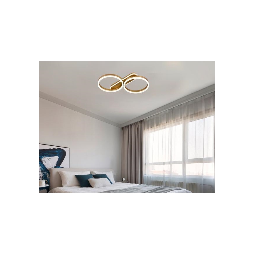Ściemnialna lampa sufitowa LED/60W/230V 3000-6500K + pilot zdalnego sterowania
