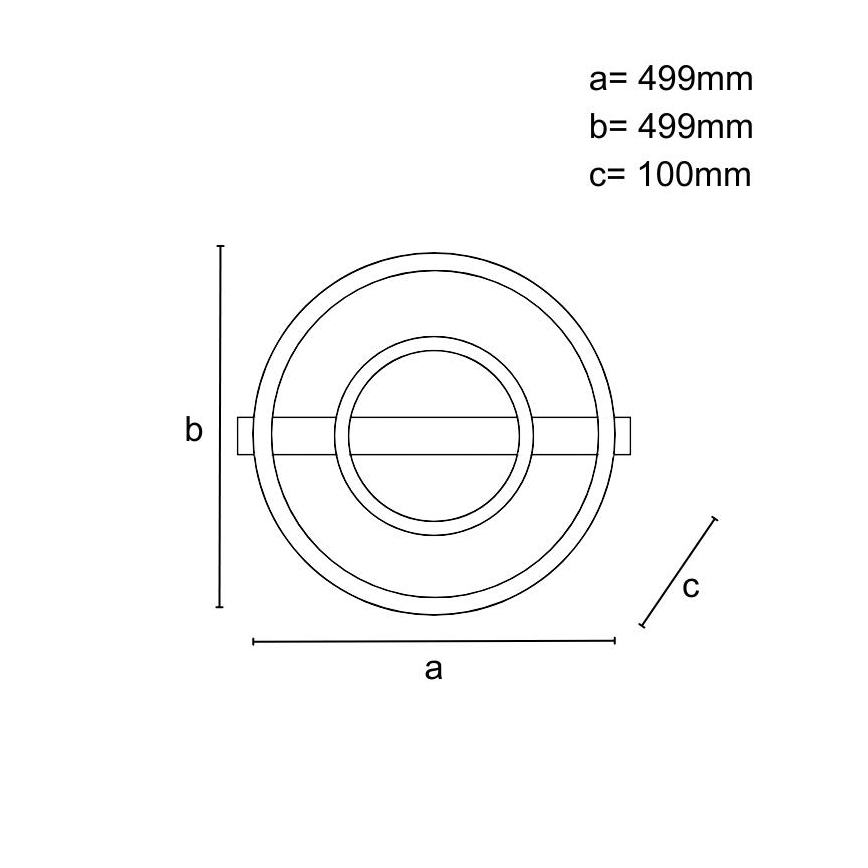 Ściemnialna lampa sufitowa LED/60W/230V 3000-6500K + zdalne sterowanie