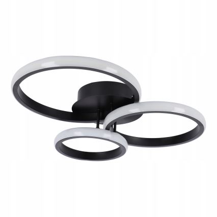 LED ściemnialna lampa sufitowa LED/70W/230V 3000-6500K czarna + pilot zdalnego sterowania