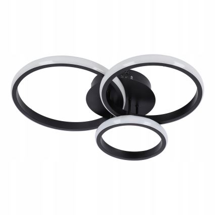 LED ściemnialna lampa sufitowa LED/70W/230V 3000-6500K czarna + pilot zdalnego sterowania