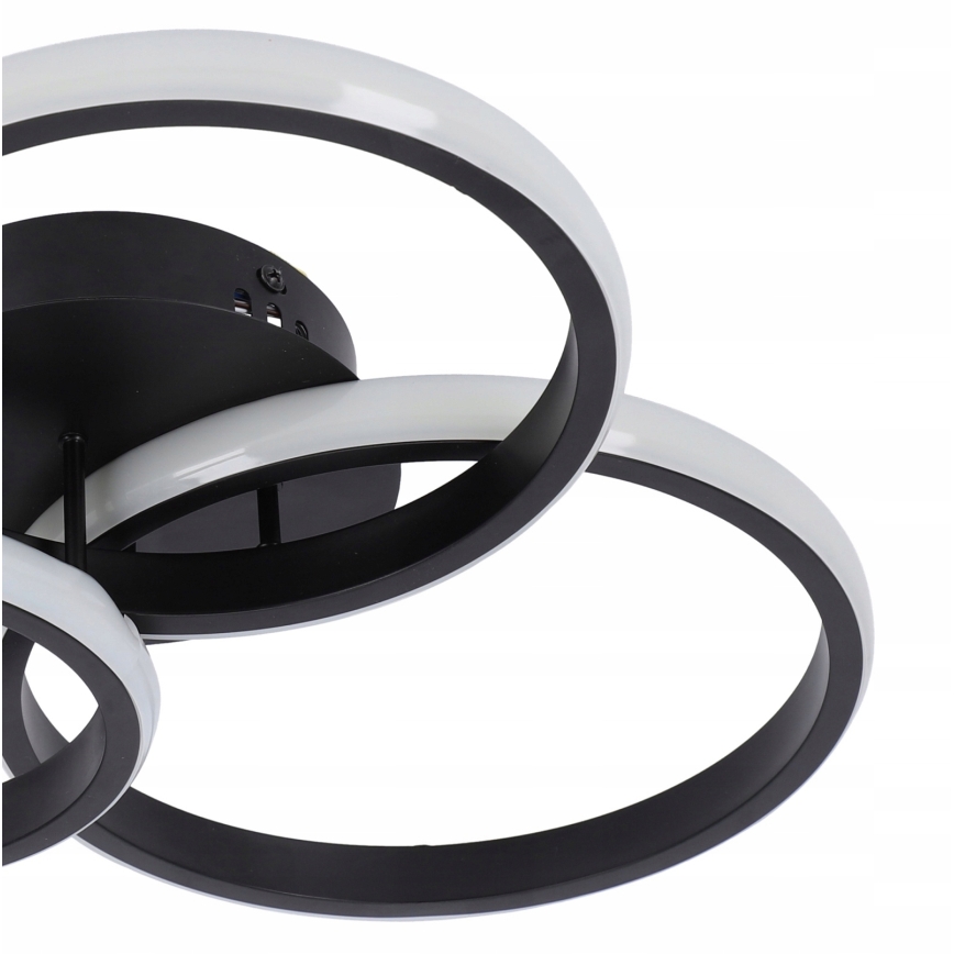 LED ściemnialna lampa sufitowa LED/70W/230V 3000-6500K czarna + pilot zdalnego sterowania