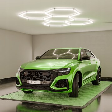 Ściemnialna lampa sufitowa LED HEXAGON LED/240W/85-265V 5000K 298x209 cm CRI 90 IP54 biała