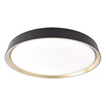 Ściemnialna lampa sufitowa LED ILVI LED/30W/230V 2700-6500K śr. 40 cm czarny/mosiądz + pilot