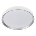 Ściemnialna lampa sufitowa LED LIXAN LED/47W/230V 3000-6500K śr. 38,6 cm biało-srebrna + pilot zdalnego sterowania