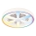 Ściemnialna lampa sufitowa LED RGBW z wentylatorem MALAWI LED/48W/230V 3000-6500K biała + pilot zdalnego sterowania