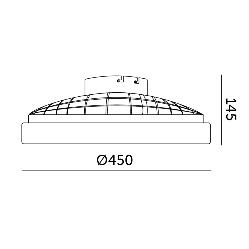 LED ściemnialna lampa sufitowa z wentylatorem VENTELUX LED/24W/230V 3000/4000/6500K Ø 45 cm biała + pilot zdalnego sterowania