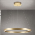 ściemnialna lampa wisząca LED na przewodzie KOLK LED/80W/230V 2700/3000/4000K śr. 80 cm złota