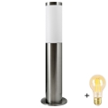 Ściemnialna lampa zewnętrzna LED LIVIA 1xE27/6W/230V 2700-6500K Wi-Fi 45 cm IP44 srebrna