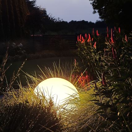 LED RGBW ściemnialna lampa zewnętrzna GLOBO 1xE27/9W/230V 2700-6500K Ø 30 cm IP44 Wi-Fi