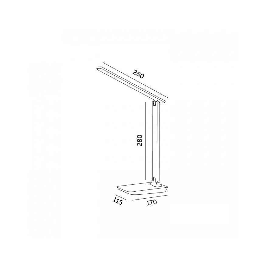 Ściemnialna lampka biurkowa NOBLITE N LED/7W/230V 3000/4000/6500K różowa