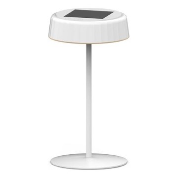 Ściemnialna lampka stołowa LED ładowana energią słoneczną VIVIEN LED/3W/5V 2700K 1600 mAh IP54 biała