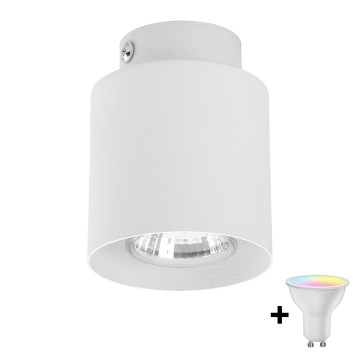 Ściemnialna oprawa punktowa LED RGBW VICO WHITE 1xGU10/6,5W/230V 2700-6500K
