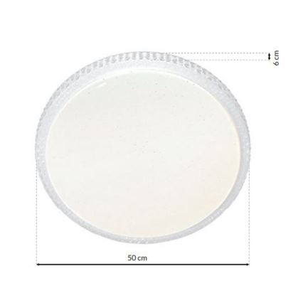 Ściemnialna oprawa sufitowa CRUZ z pilotem LED/66W/230V 3300lm
