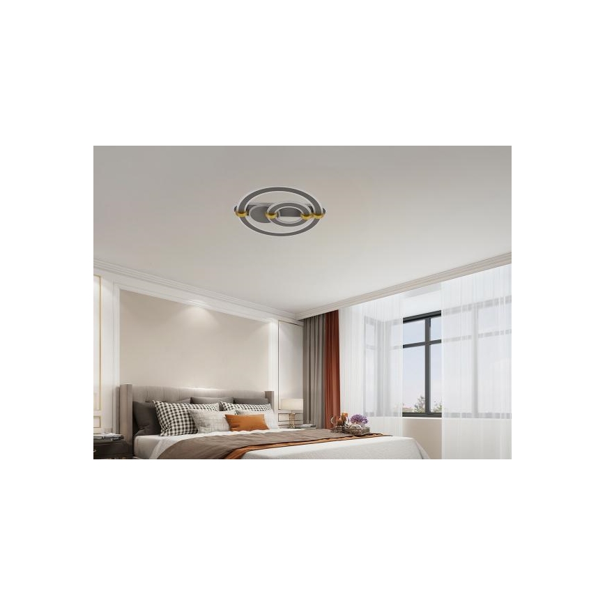 Ściemnialna oprawa sufitowa LED/120W/230V 3000-6500K + zdalne sterowanie