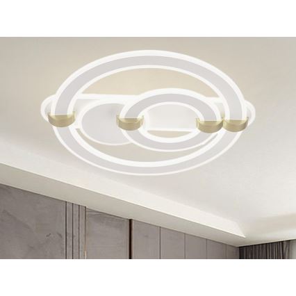 Ściemnialna oprawa sufitowa LED/120W/230V 3000-6500K + zdalne sterowanie