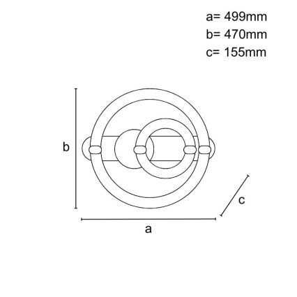 Ściemnialna oprawa sufitowa LED/120W/230V 3000-6500K + zdalne sterowanie