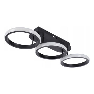 Ściemnialna oprawa sufitowa LED 30W/230V 3000-6500K czarna Wi-Fi Tuya + pilot zdalnego sterowania