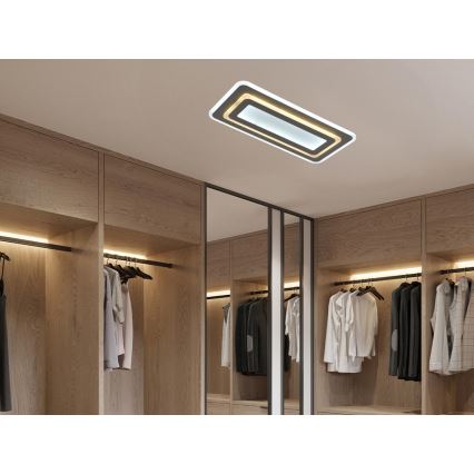 Ściemnialna lampa sufitowa LED/85W/230V 3000-6500K szara + pilot zdalnego sterowania