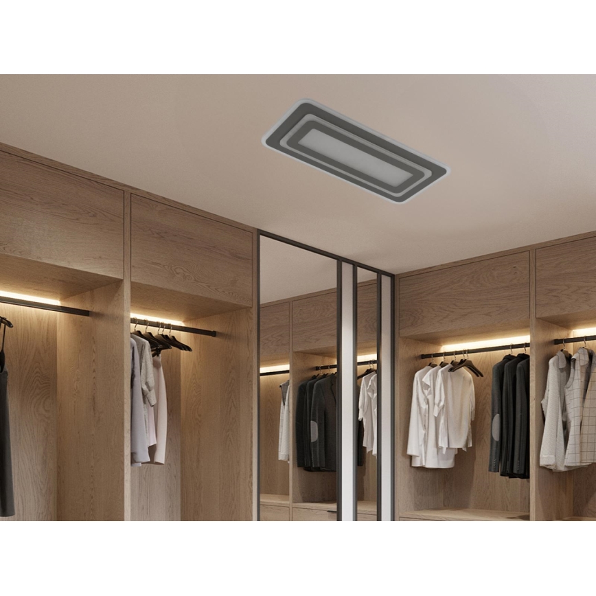 Ściemnialna lampa sufitowa LED/85W/230V 3000-6500K szara + pilot zdalnego sterowania