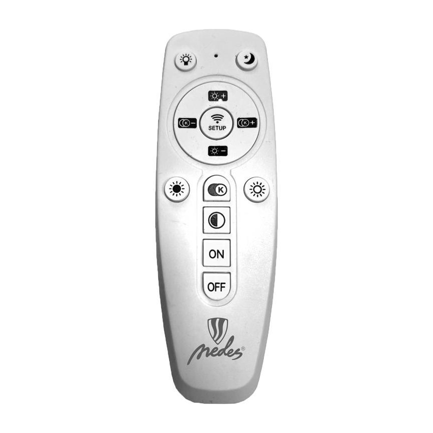 Ściemnialna lampa sufitowa LED/85W/230V 3000-6500K szara + pilot zdalnego sterowania