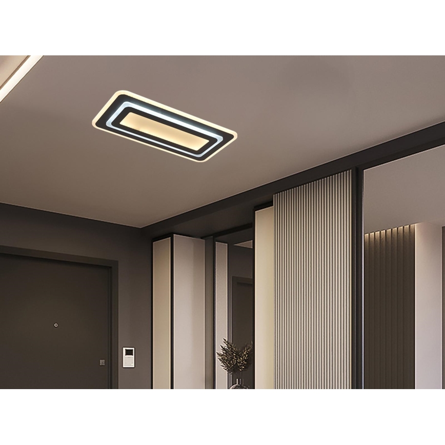 LED Ściemnialna oprawa sufitowa LED/85W/230V 3000-6500K czarna + pilot