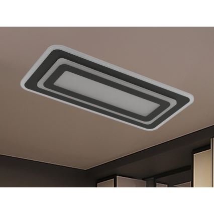 LED Ściemnialna oprawa sufitowa LED/85W/230V 3000-6500K czarna + pilot