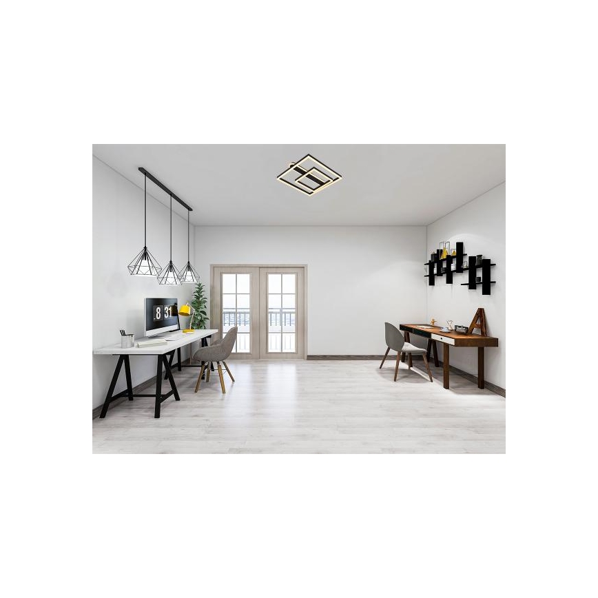 Ściemnialna oprawa sufitowa LED/95W/230V 3000-6500K + pilot zdalnego sterowania