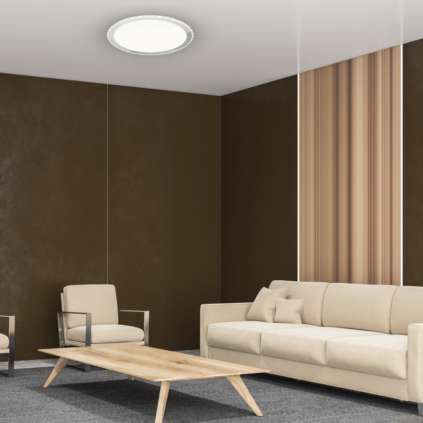 Ściemnialna oprawa sufitowa LED LAYLA z pilotem zdalnego sterowania LED/66W/230V