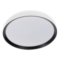 Ściemnialna oprawa sufitowa LED LIXAN LED/47W/230V 3000-6500K, śr. 38,6 cm, biały/czarny + pilot zdalnego sterowania