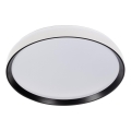 Ściemnialna oprawa sufitowa LED LIXAN LED/65W/230V 3000-6500K śr. 48,6 cm biały/czarny + pilot zdalnego sterowania