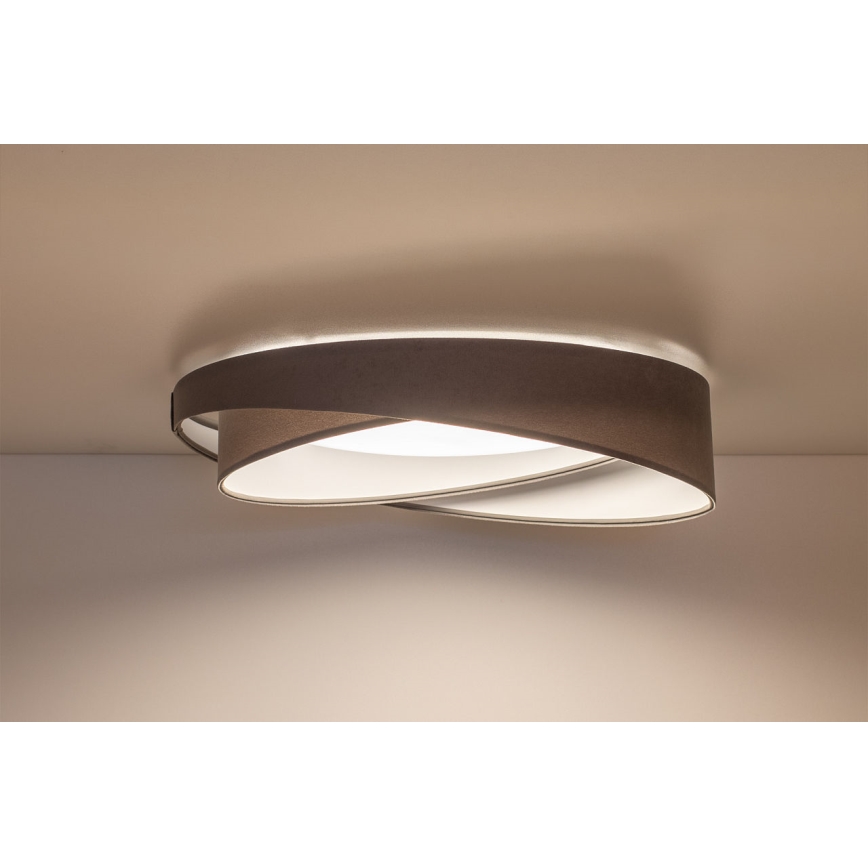 LED ściemnialna lampa sufitowa SMART GALAXY MODERN LED/24W/230V 3000-6500K śr. 55 cm szara/biała + pilot zdalnego sterowania